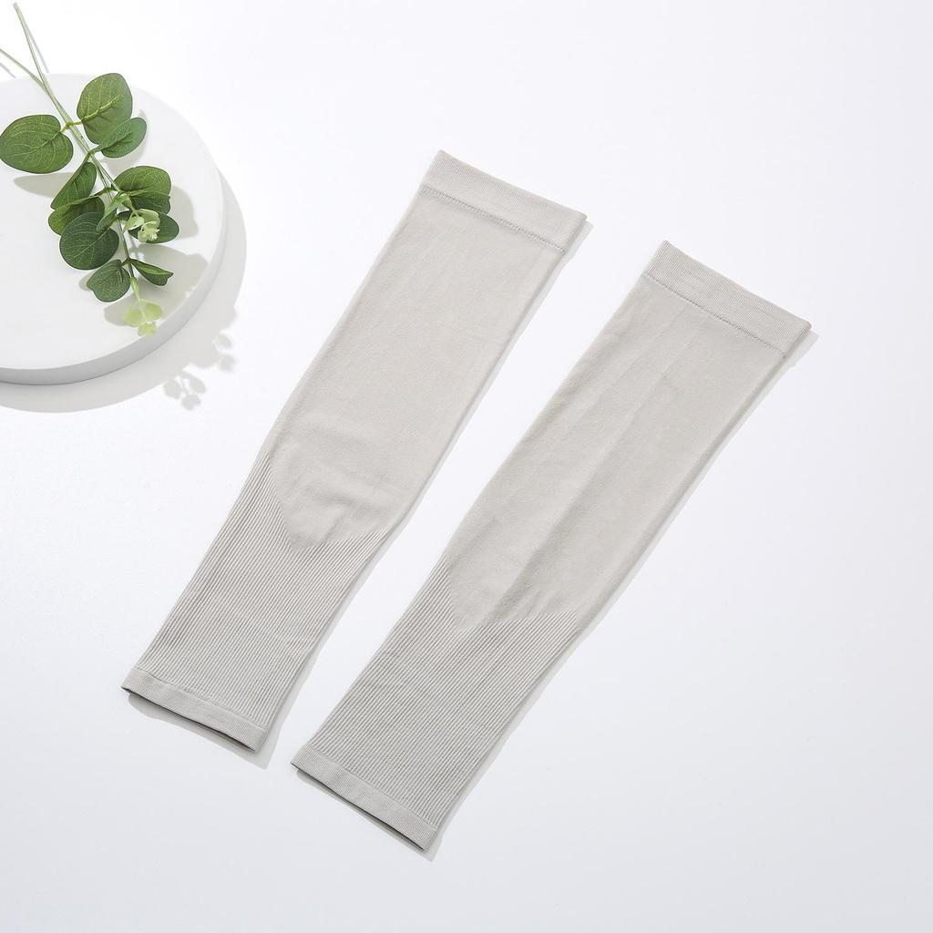 Mosquito Repellent Sun Protection Ice Silk Sleeves - Solid Color Summer Outdoor Wear