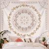 Polyester Boho Mandala Butterfly Floral Tapestry, Cottagecore Aesthetic Wall Hanging, Bedroom Dorm Home Decor, Gift