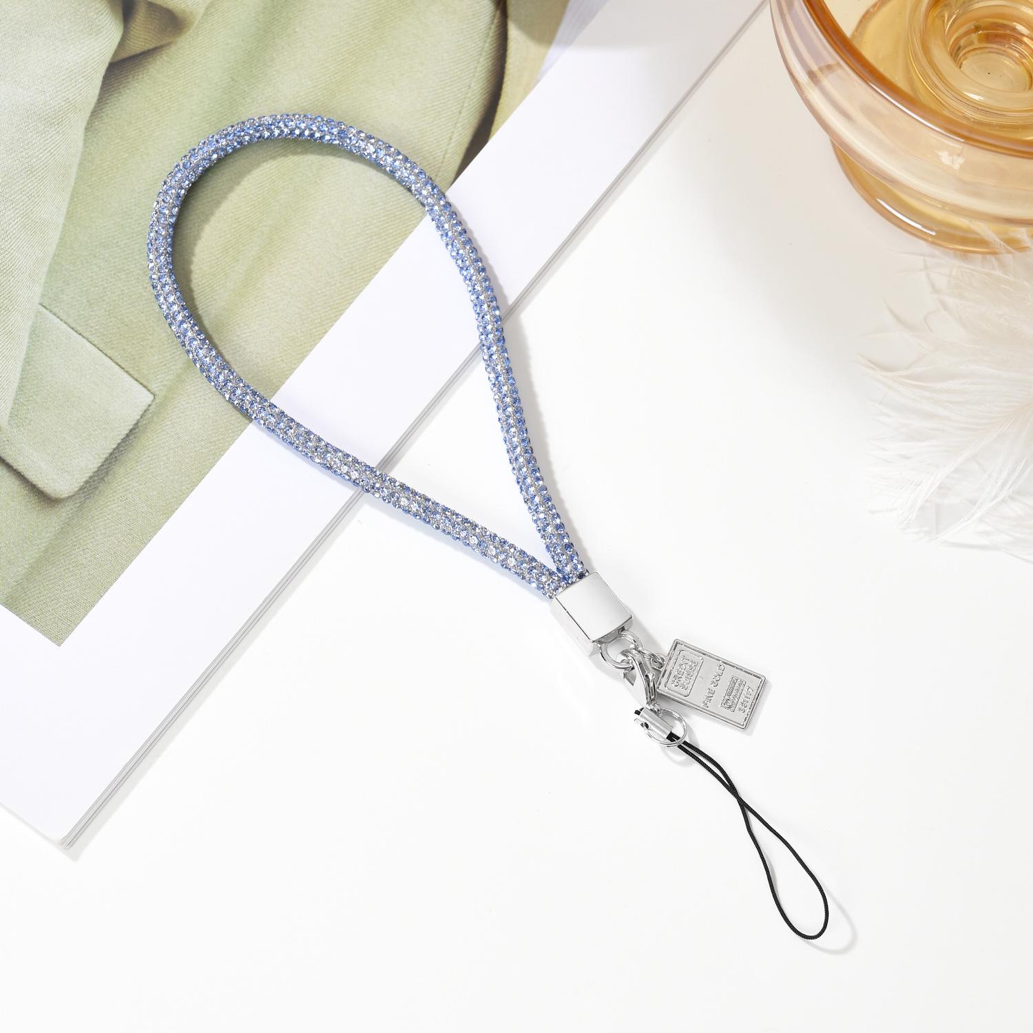 

Жіночий ланцюжок на руку для мобільного телефону з діамантами та підвіскою