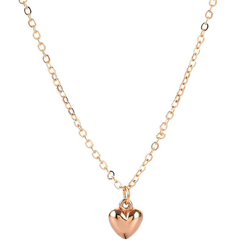 Simple Heart Shape Necklace Korea   Sweater Chain Accessory Jewelry Gifts