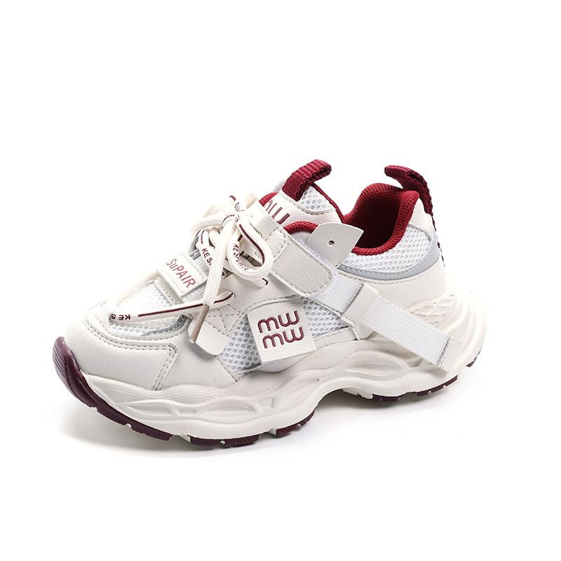 

Модная детская обувь для пап на раннюю весну 2025 года, популярная детская обувь на мягкой подошве для девочек, сетчатые дышащие одинарные туфли для мальчиков 27-31 yards, 5 pairs in one hand