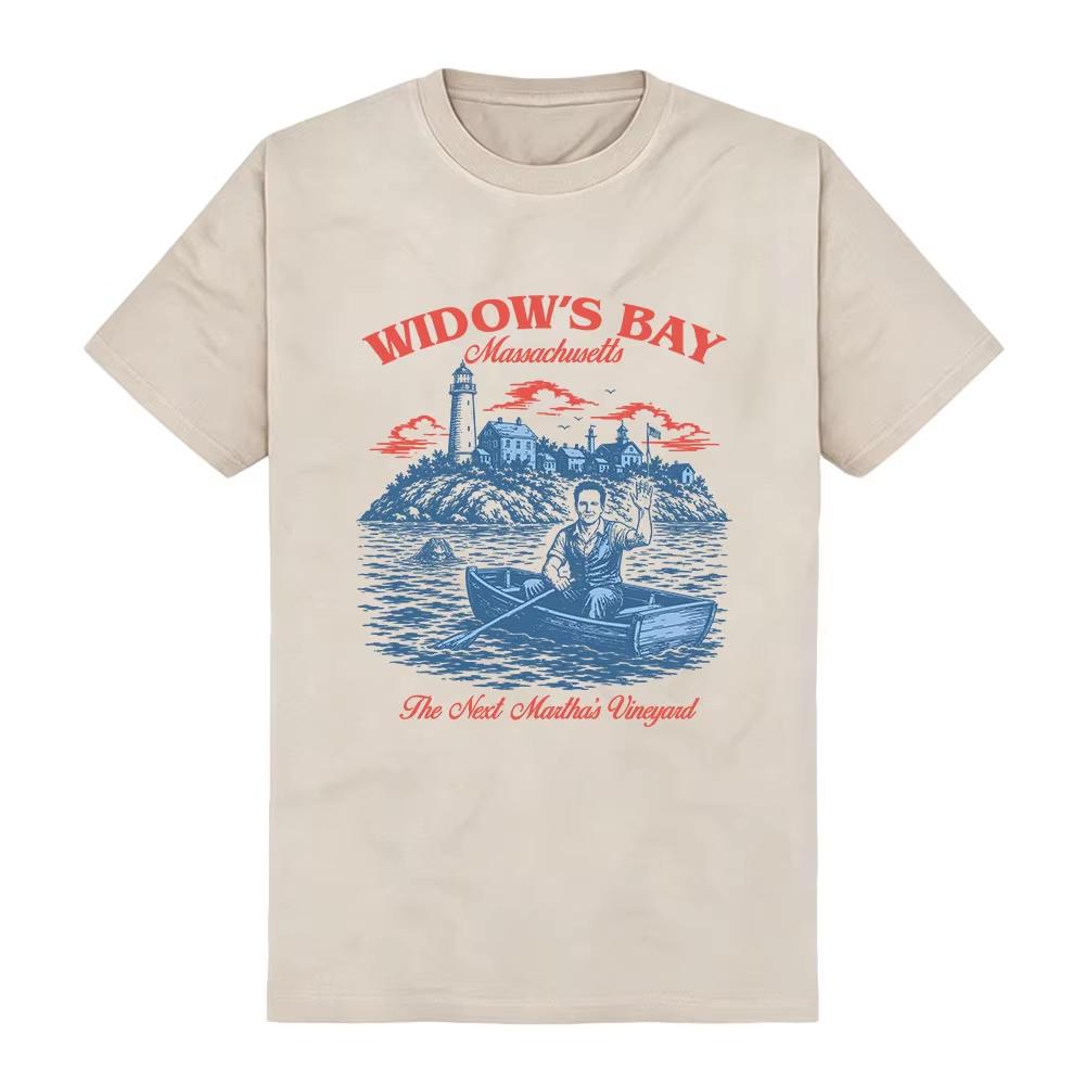 Sommer Unisex Vintage Oberteil Damen Herren Kleidung Widows Bay TV Design T-Shirt Kurzarm Baumwolle Mode T-Shirts Unisex Streetwear