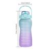 1500mL Water Bottle with Marker Straw Handle Leakproof Large Capacity Water Bottle Reusable Water Jug for Hiking Travel Outdoor Sports Gym Fitness