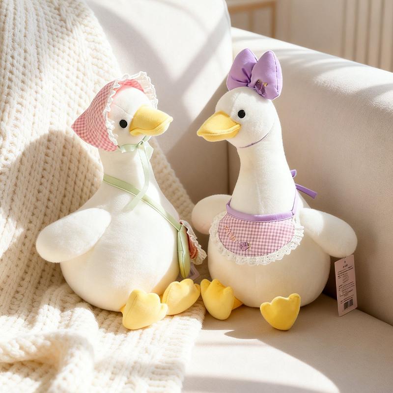 Sitting Posture Crooked Duck Soft Plush Toys Adorable Duck Stuffed Plush Animals Companion Dolls for Kids Birthday Gifts