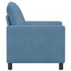 Blue Sofa 76 X 81 X 87.5 Cm Fabric