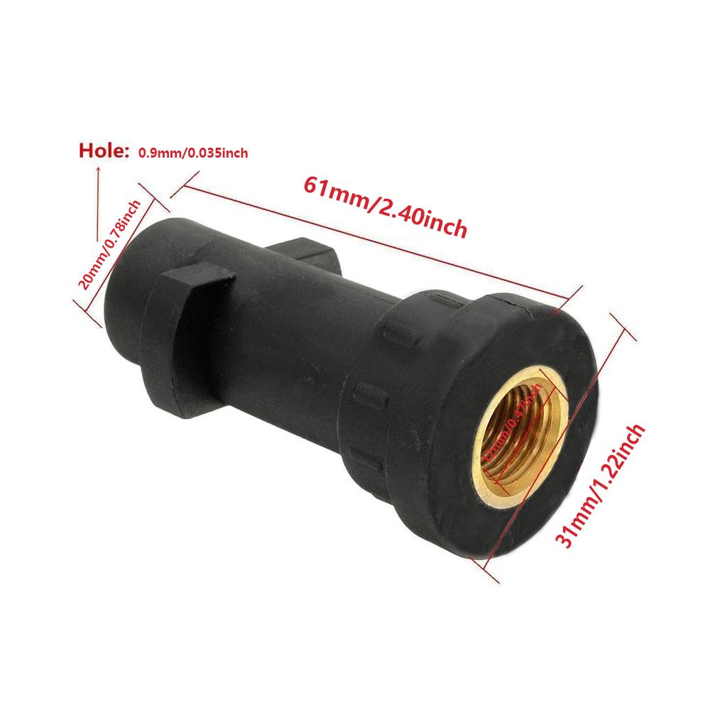1pcs 1/4 inch High-Pressure Washer Quick Connect Coupler High-Pressure Washer Adapter Connection Accessory (1/4 Internal and External Thread)