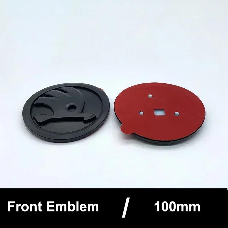 

2025 Hot 100mm Front Emblem for SKODA Superb Fabia Octavia Citigo Kodiaq Karoq Kamiq Yeti Rapid Scala Vision Car Rear Trunk Badg