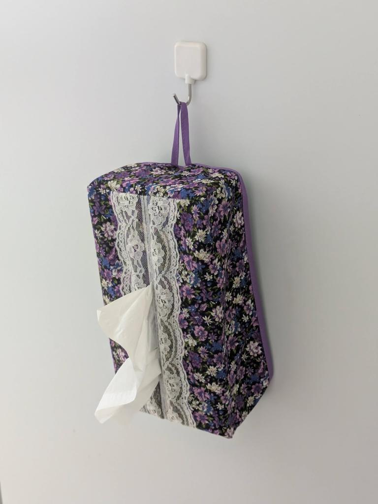 Hanging Tissue Box Vertical Stylish Fabric Lace Convenient for Lavender Potpourri Included Cover, Type, Cover, Cars,