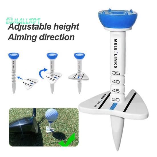 4Pcs Golf Tees - Upgraded Premium Big Head, High Durability, Unbreakable, Height Adjustable, Portable Accessories