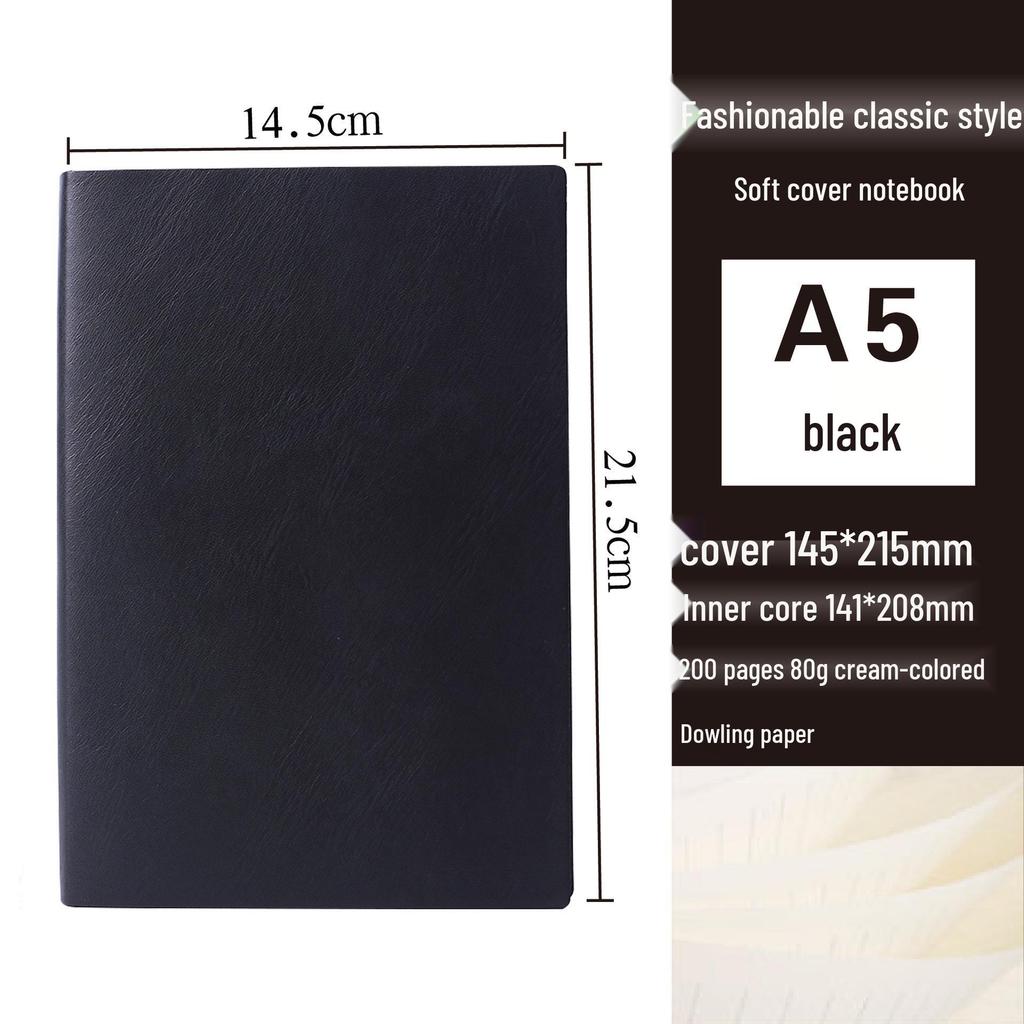 Korean Style Leather Cover Creative Diary Notebooks - Set of 5