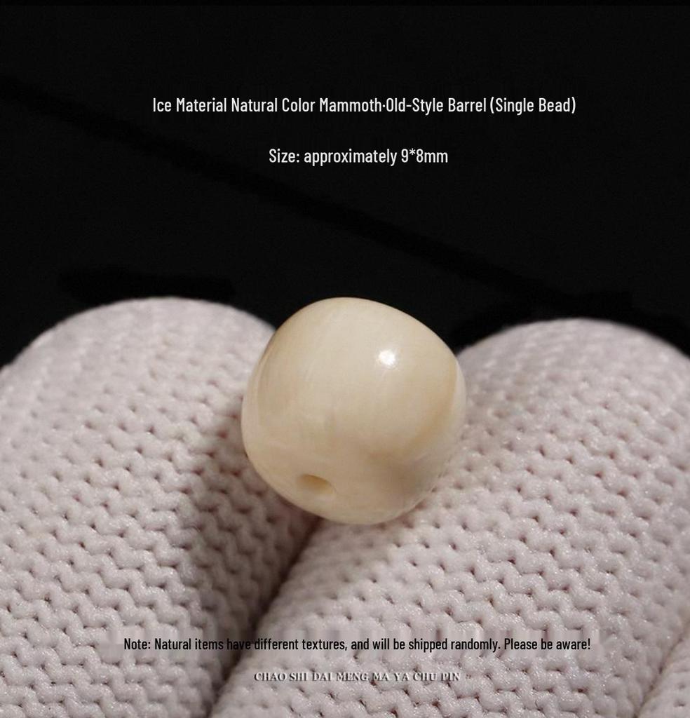 Eis-Mammutelfenbein-Fassperlen Armband: Stern, Mond, Bodhi-Samen, Buddha-Streublumen für DIY.