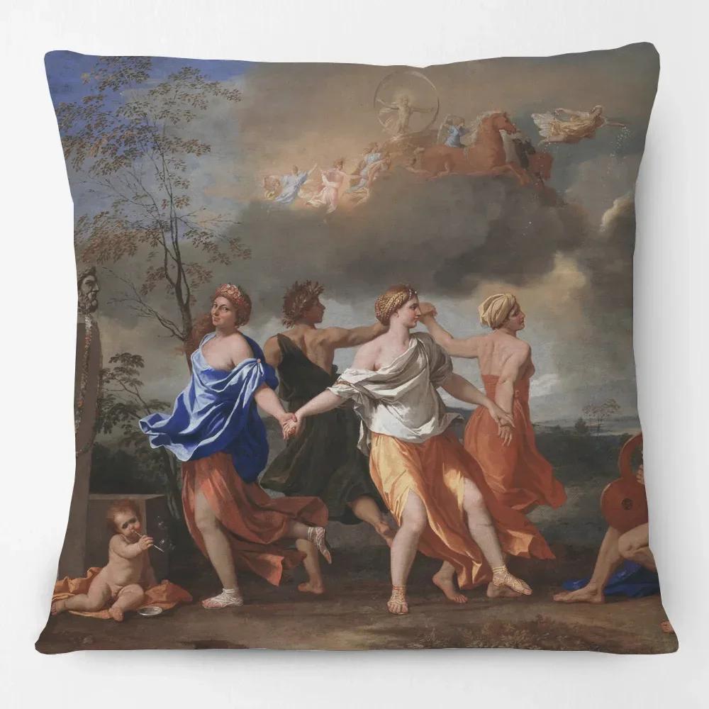 

Греческая мифология Боги Венера Красота Чехлы для подушек Европейский ретро Винтаж Стиль Спальня Декоративная наволочка 66x66cm розовый