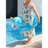 Cartoon Elephant Inflatable Swimming Ring For Children Thickened Pvc Swim Ring With Sponge Bottom