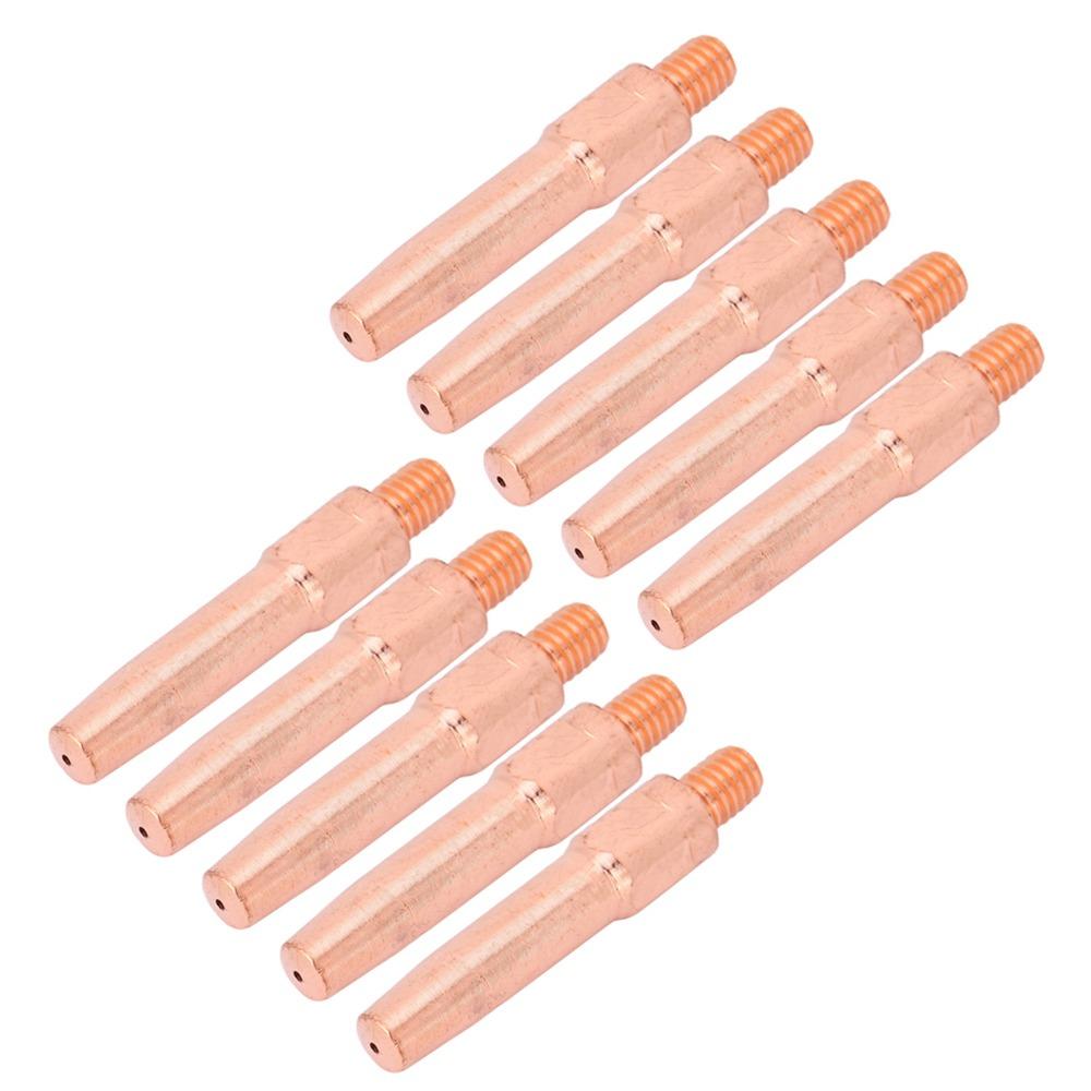 10pcs 0.8mm Welding Torch Tips Copper Conductive Nozzle  For Plasma Cutting Torch
