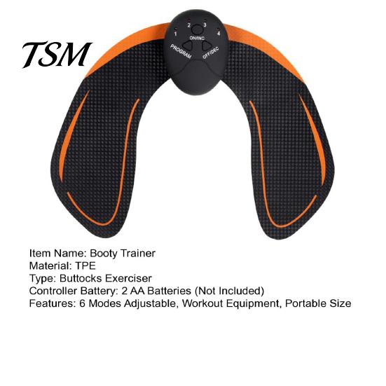Booty Workout Enhancer Trainer with Remote Control 6 Modes Adjustable Smart Hip Glute Toner EMS Muscle Stimulator Buttock Training Patch Massager