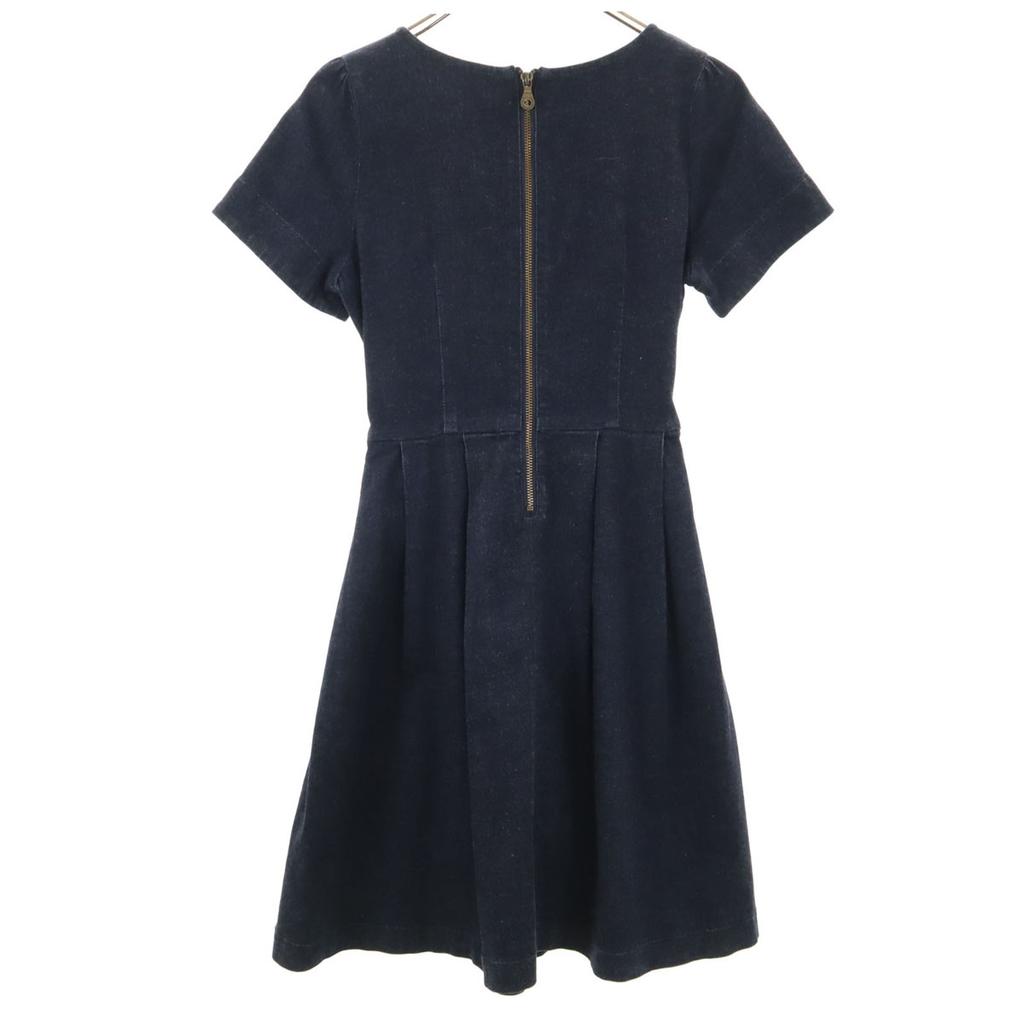BLUE LABEL CRESTBRIDGE Short sleeve denim mini dress 38 Indigo Women Used