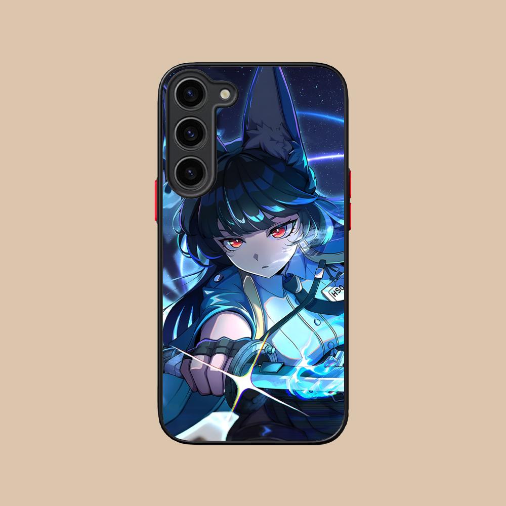 Zenless Zone Zero Hoshimi Miyabi Phone Case for Samsung Galaxy S25 S24 S23 S22 S21 Plus FE Ultra Colorful Silicone Cover Pretty
