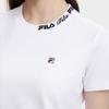 Fila Logo Print American Vintage Casual Crew Neck Short Sleeve T-Shirt Women Tops White F11W321103BWT