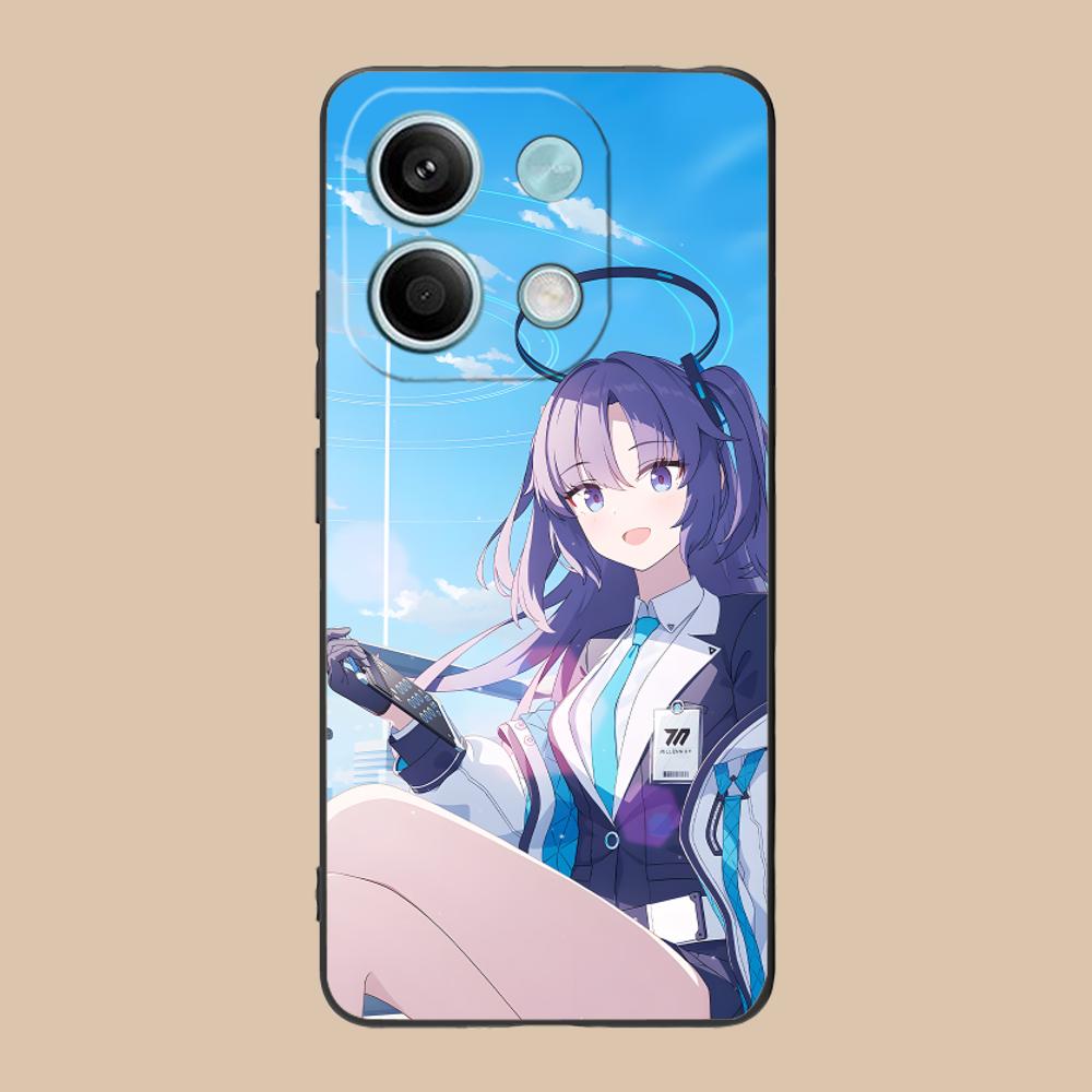 Blue Archive Yuuka Matte TPU Mobile Phone Case for Xiaomi 15 14 13 12 Mi 11 T Ultra Lite Pro S X 5G Colorful Printing Cover