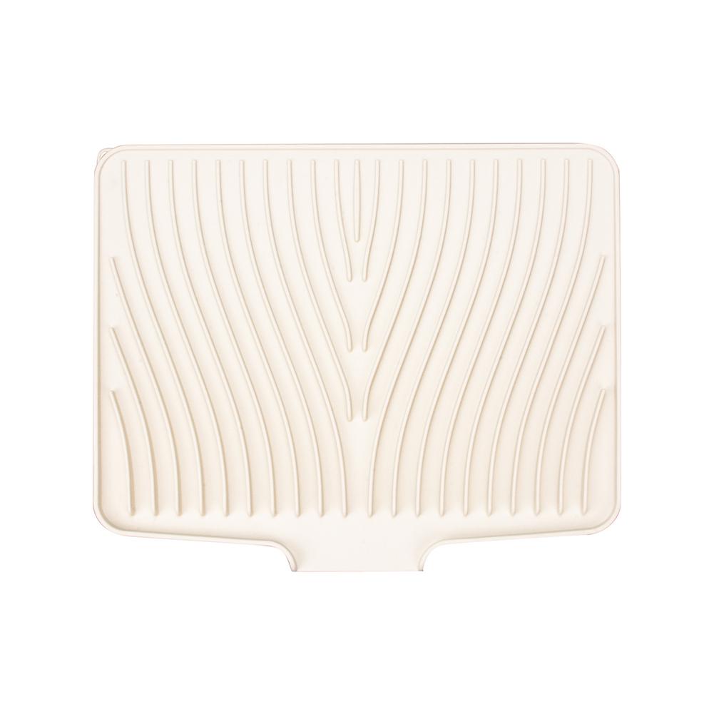 

Kitchen Dish Drying Mat with Drain Lip Made from Silicone Material for Keeping Your Kitchen Area Clean and Organized бежевый