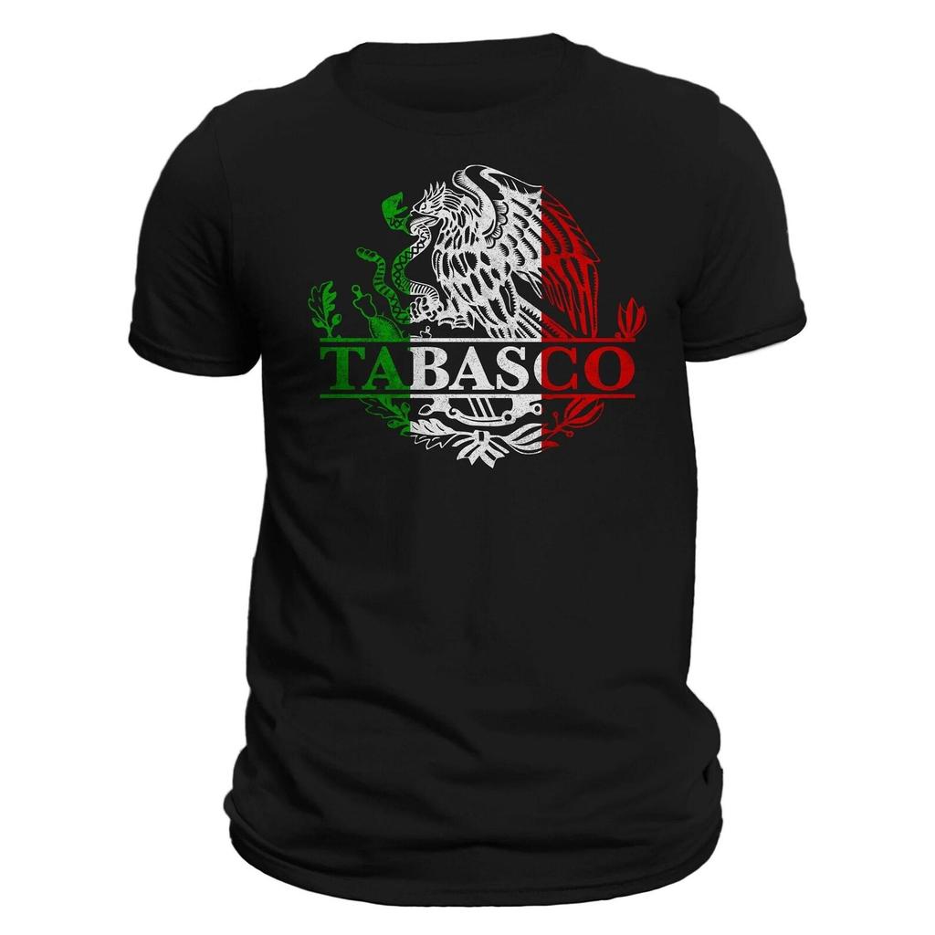 Tabasco Mexico Eagle Emblem Mexican Flag T-Shirt and kids tshirt