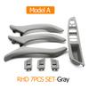 Right Hand Driver RHD Beige Black Car Interior Leather Door Handle Assembly 7PCS Set For BMW 5 Series F10 F11 523i 525i 528i 530