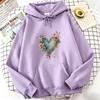 Vintage Floral Print Hoodie Casual Spring, Autumn, and Winter Sweatshirt Trendy Fashion for Men and Women