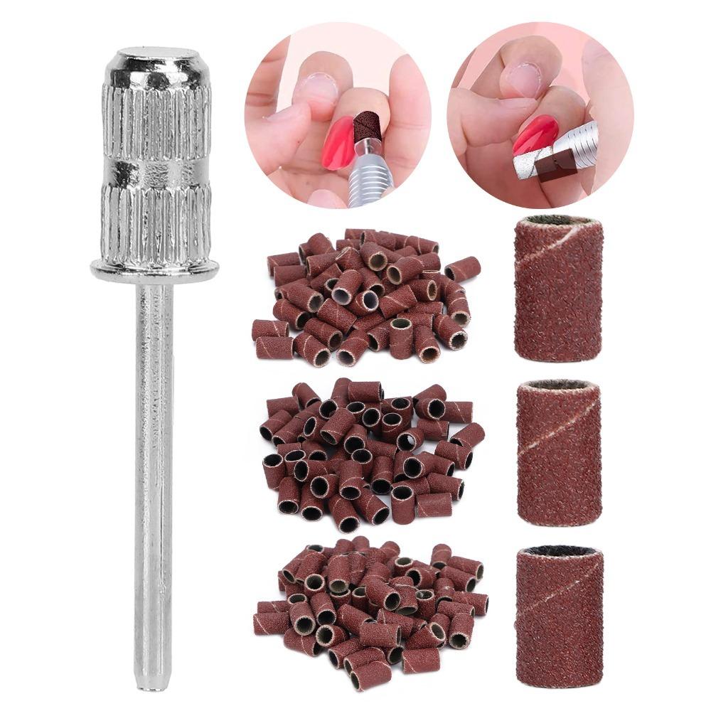 210pcs Replaceable Sanding Bands Electric File Compatible Manicure Sanding Bands  For Gel Manicures