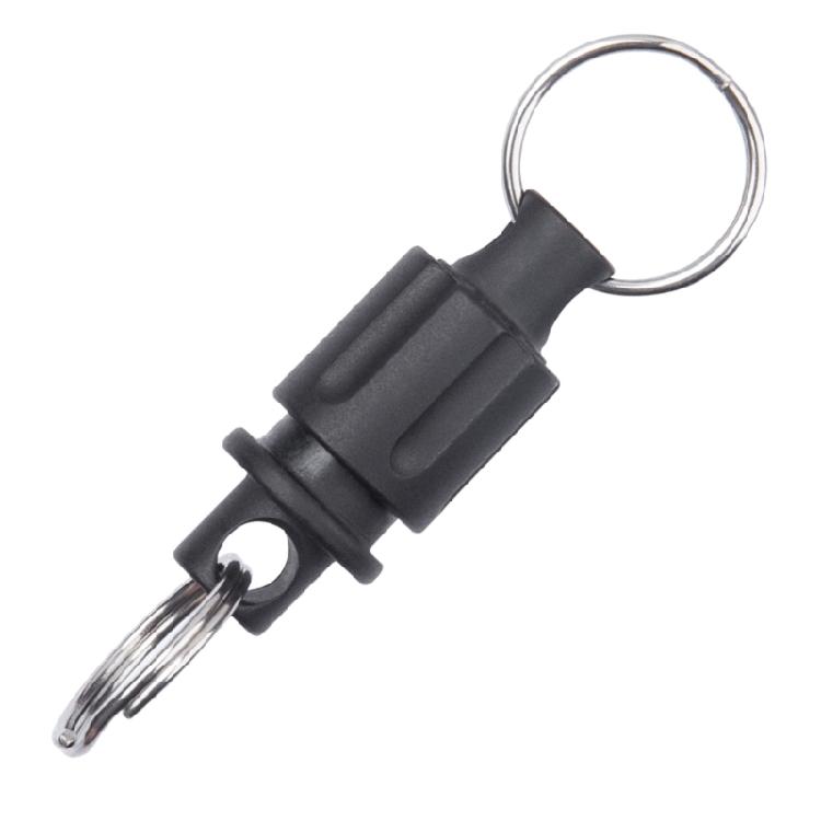 Titanium Quick Release Open Keychain Quick Hangs Buckle Detachable Keyring чёрный