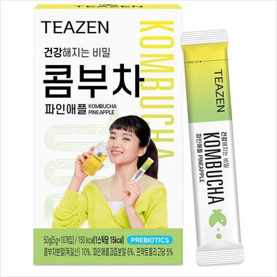 Teazen Kombucha de Abacaxi, 5g, 10 unidades
