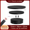 3-in-1 Elektrischer Drehteller 360 Grad USB/Akku Drehteller Halter Schmuck Display Ständer Basis für Fotoaufnahmen