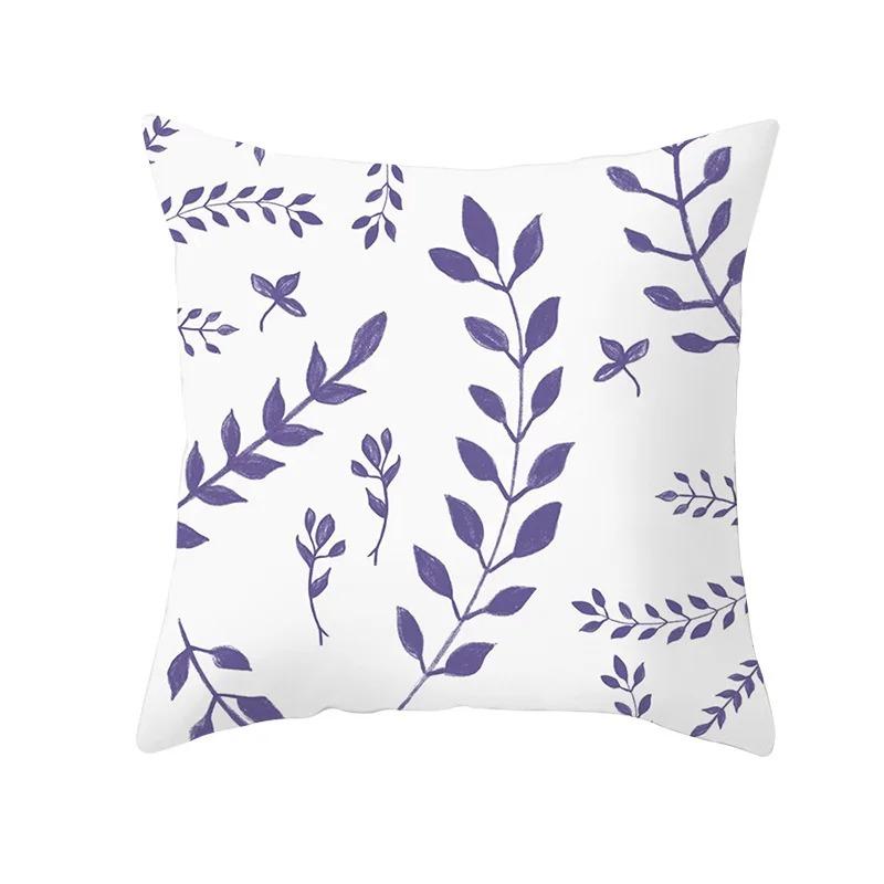 

Square Throw Pillow Geometric Purple Marble Print Pattern Cushion Cover Home Living Room Sofa Decoration 16x16Inch