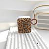 Brown Leopard Print Square Earphone Case Protective Cover Is Suitable for Apple AirPods 1.1.1 Generation Pro1 New 1st Generation