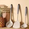 Kitchenware Set Food Grade Silicone Spatula Non-stick Pan Special High Temperature Resistant Kitchen Cooking Soup Spoon Colander