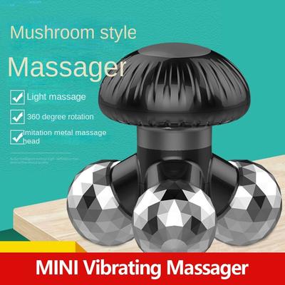 Outil de Massage Électrique pour Tension Musculaire Relaxation Masseur Vibrant Outil de Soin du Corps Mini Masseur avec 3 Têtes de Massage Pétrissantes