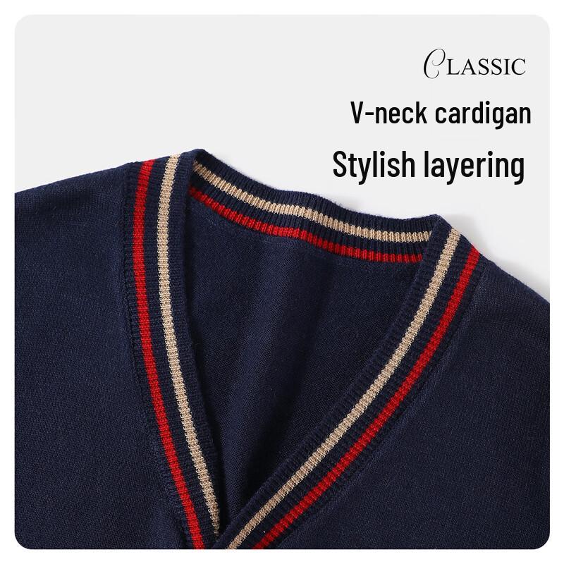 Navigare Boys' V-Neck Cardigan Sweater