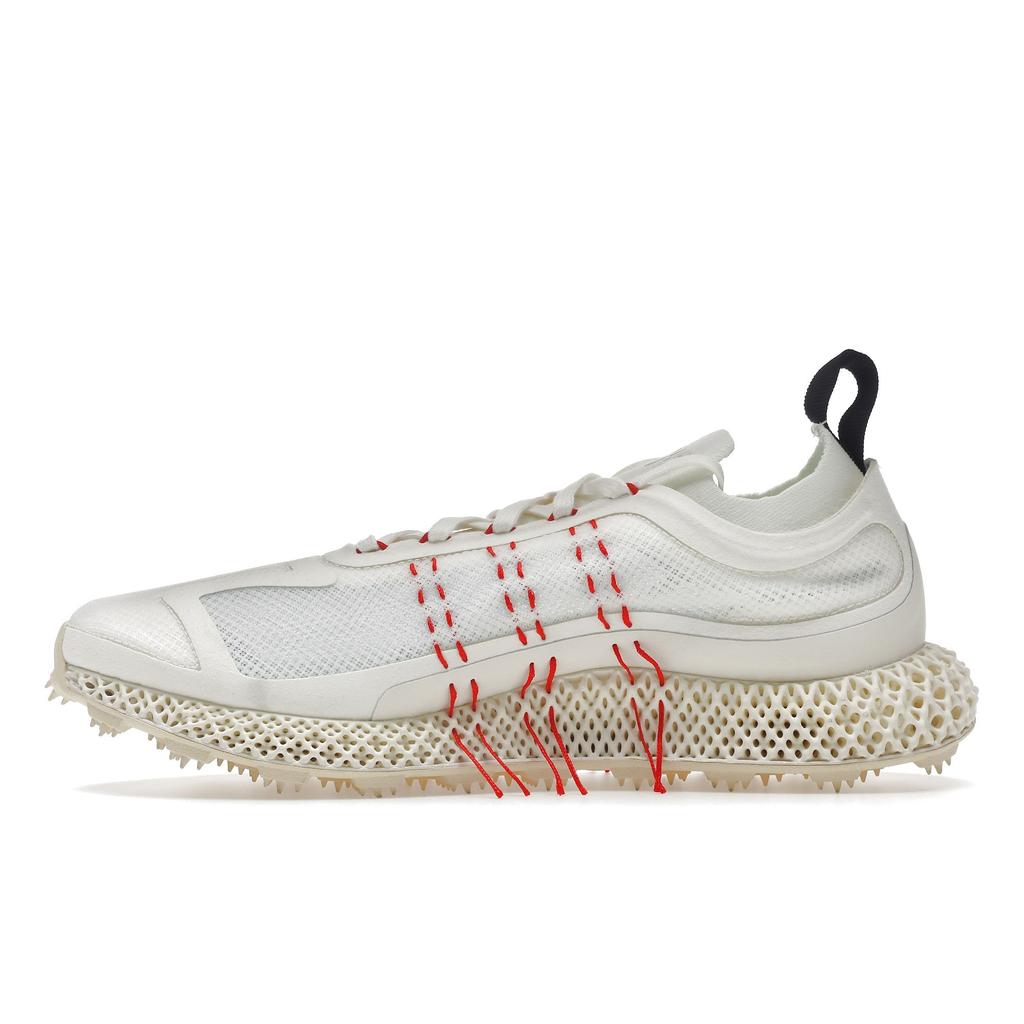 Adidas Y-3 Runner 4D Halo Core White Unisex Sneakers Red Bright-Cyan GW4451