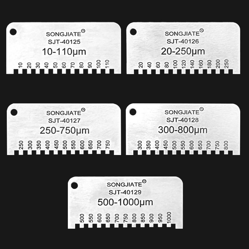 Hexagonal Stainless Steel High-Precision Wet Film Thickness Gauge Comb