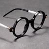 Unisex Anti Blue Light Computer Glasses Round Coarse Framed Glasses Women Men Fashion Large Frame Eyewear