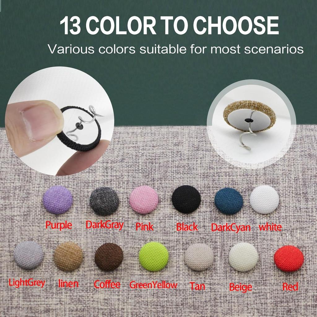 25 Pcs Bed Skirt Pins 0.8" Upholstery Tacks Twist Pins Headliner Pins for Bedskirts Slipcovers Armrest Covers and Upholstery. (White, 25)