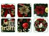 30cm Christmas Wreath for Windows and Doors - Holiday Décor and Display Accessories