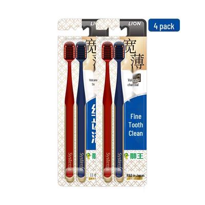 Lion Systema Volcanic Charcoal Wide & Thin Head Soft Toothbrush