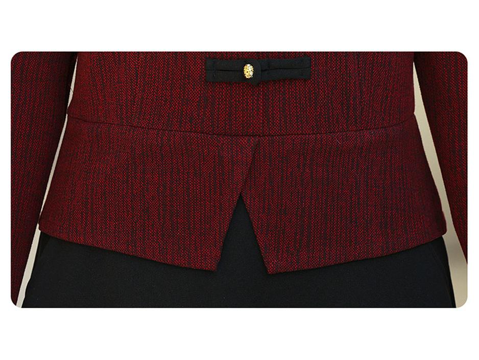 2025 Spring/Fall New Long-Sleeve Dress for Stylish Moms and Women 50+, Fake Two-Piece Design