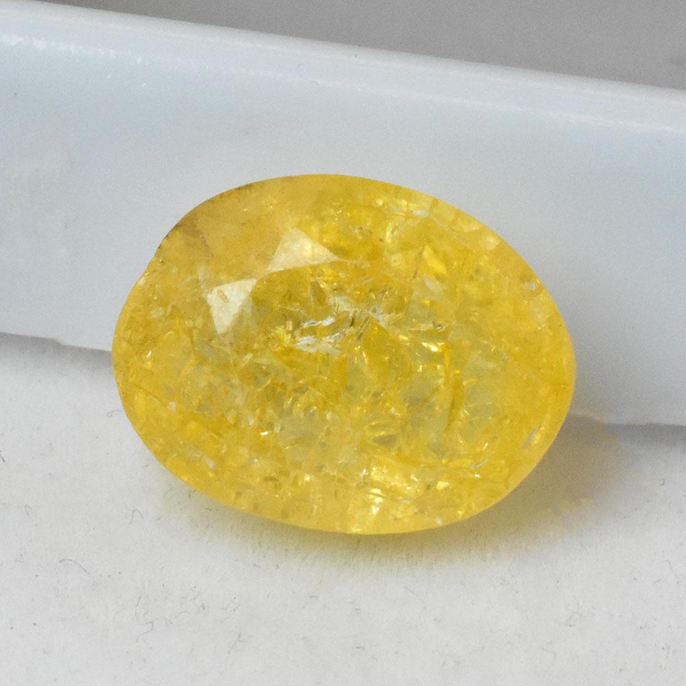 Yellow Sapphire 5.55 Ct Natural Oval Shape Loose Gemstone