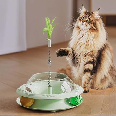 Pet Cat Spring Teaser Food Leaking Ball Toy Cat Dog Interactive Treat Leaking Toy Slow Cat Dog Feeder Fun Pet Products