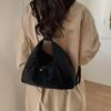 Slouchy Shoulder Bag with Front Pouch Large Capacity Everyday Fashion Tote Bag