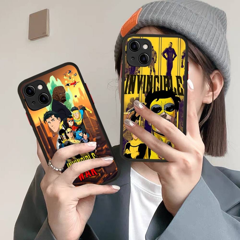 Cool Invincible Phone Case for iPhone 14 11 12 13 Mini Pro Max 8 7 Plus X XR XS MAX Translucent Matte Cover