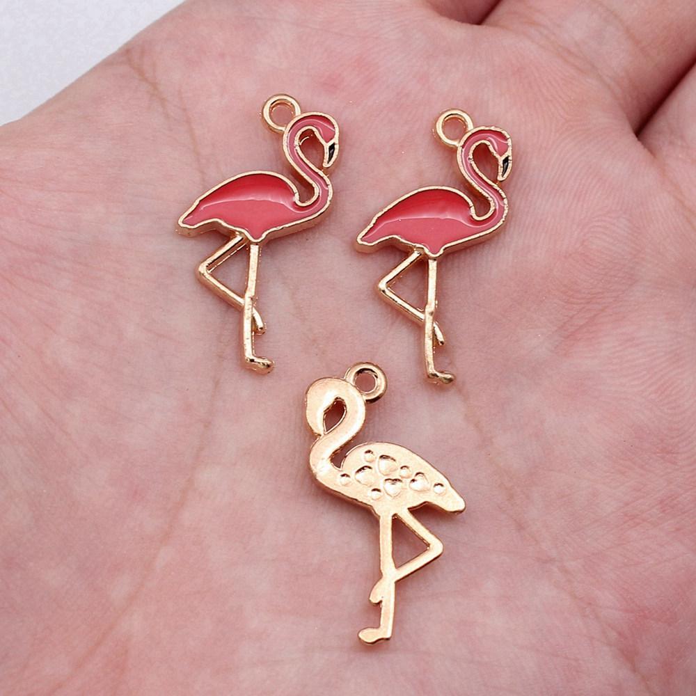Charms Flamingo Mermaid Enamel Pendants Wedding Jewelry Findings QC054