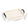 Rectangular Serving Tray with Handles Impact-Resistant
