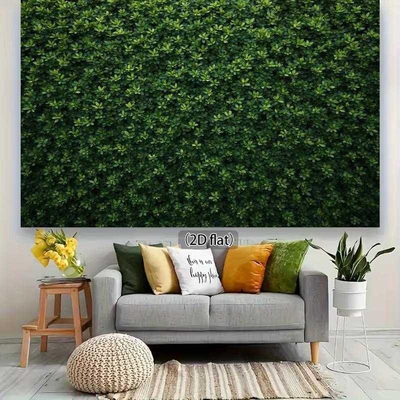 2D Greenery Backdrop - Natural Plant Leaf Photography Background for Party